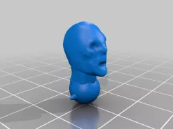 Rough Action Figure Head