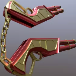 RWBY - Sun Wukong's Ruyi Bang and Jingu Bang - Gunchucks