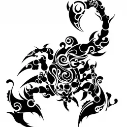 Scorpion stencil 13