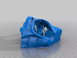 shaman mask simplifed stl 