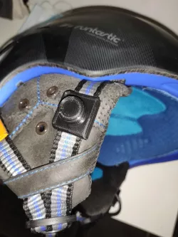 Ski helmet "COVID-19" FFP2 mask holder