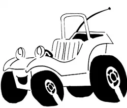 Speed Buggy stencil
