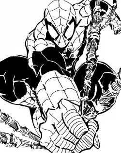 Spiderman stencil 9 