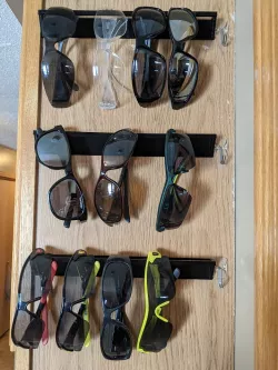 Sunglass rack