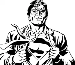Superman stencil 6
