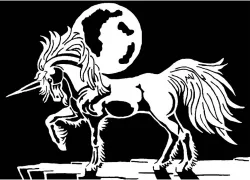 Unicorn stencil 4