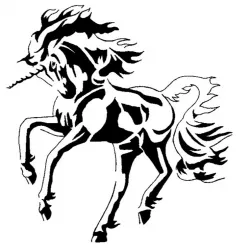 Unicorn stencil 5