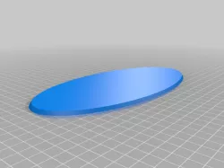Wargaming Base, 230x110mm, fits Reaper Bones Skeletal Dragon