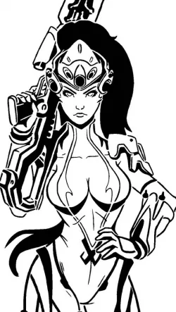 Widowmaker stencil 2