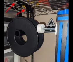 Wire Shelf Spool Hanger