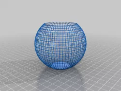 Wireframe Sphere Pencil Holder
