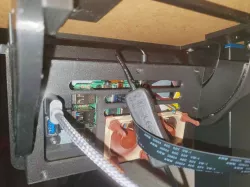 Adjustable Touch Screen w/two 40mm Noctua fans, fan ribbon slot and room for a USB-C cable for Pi