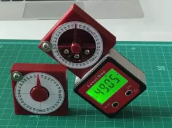 Angle gauge cube / inclinometer