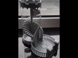 Another dice tower (acrylic pipe and cthulu statue)