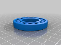 Ball Bearing (Parametric)(Conical Race)(User Tolerance) (Custom Supports) (Inspection/Test Print/Build)