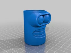 Bender bust shot glass