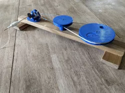 Book Charkha (3D Printed Folding Gandhi Spinning Wheel) 