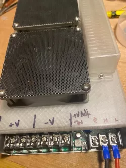 CR6 Max PSU Dual 80mm Fan Cover - MeanWell RSP-500-24