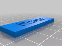 Customizable Name Plate