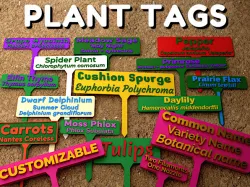 Customizable Plant Tags