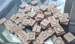 double-sided letters blocks