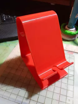 Easy to Print Phone Stand with Charger Cord port