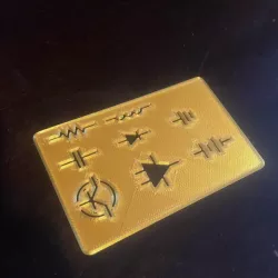 electronic symbol stencil 