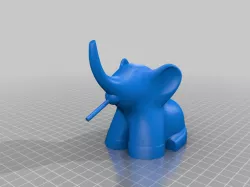 Elephant with jolly rancher lollipop