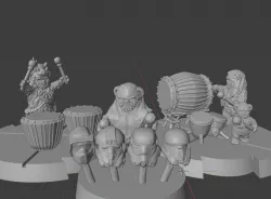 Ewok Drummers (star wars legion scale)