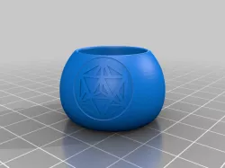 Flex knob for poi (Sacred Geometry)