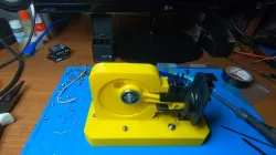 Fully 3D Printable 2 Stroke Electro-Magnetic Engine Model
