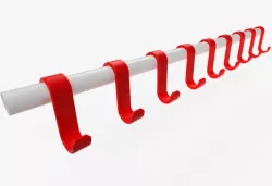 Hook hanger for bathroom heater