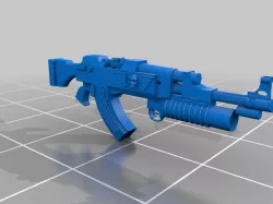 Intergalactic Guard Motor Rifle Infantry AM-47 + RG-6 Grenade Launcher