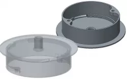  Junction box for ceiling lamp - cable cover