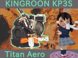 KINGROON KP3S Titan Aero mount (Stock heater block / Volcano heater block )