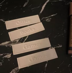 Library Shelf Labels - IKEA Hemnes - Lables