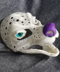 Lycanthrope: werewolf fursuit head-base, nose and teeth
