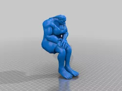 Moog, sitting female hill giant