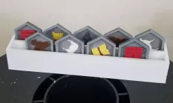 Player Hand Rack for Catan Resource Hex Tokens