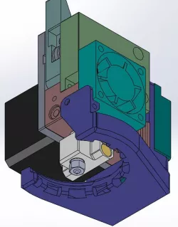 Raise 3D E2 Part Cooling Fan Shroud