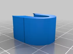 Refrigerator door handle block