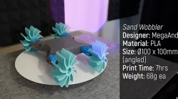 Sand Wobbler Wheels for Maker's Muse Robot