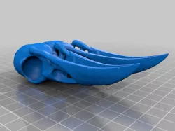 Siamese Raven Skull