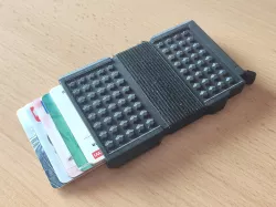 Slim Credit Card Wallet with Strap for 8 Cards