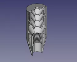 Small Airgun Suppressor - 12FPE