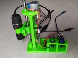 Soporte porta-microscopio eléctrico