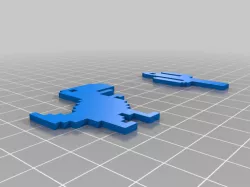 T-Rex game keychain