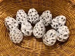 Ten Minimal Surface Eggs
