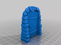 Textured Dungeon Door