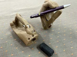 Thai Reach Gripper Thumb with improved pen holder and Kwawu socket